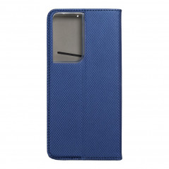 Peněženkové pouzdro Smart Case Book na Samsung Galaxy S21 Ultra 5G Tmavší modrý 