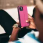 Peněženkové pouzdro Fancy Book na Apple iPhone 8 Růžova / Námořnická modrá 