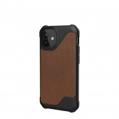 Kryt Urban Armor Gear Metropolis LT na Apple iPhone 12 mini Prémiové pouzdro  Hnědý 