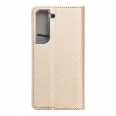 Peněženkové pouzdro Smart Case Book na Samsung Galaxy S22 Zlatý 