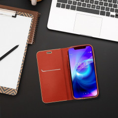 Peněženkové pouzdro LUNA Book Gold na XIAOMI Redmi 9I Elegantní  Červený 