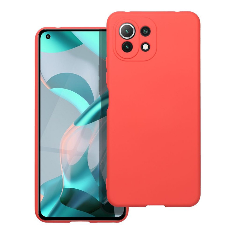 Kryt Silicone na XIAOMI Mi 11 Lite Elegantní  Broskvový 