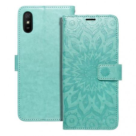 Peněženkové pouzdro MEZZO Book na XIAOMI Redmi 9C NFC Mandala  Zelený 