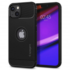 Kryt Spigen Rugged Armor na Apple iPhone 13 Uhlíkové vlákno, Elegantní  Matná černá