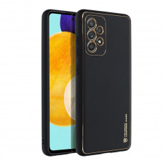 Kryt LEATHER na Samsung Galaxy A52s 5G Černý