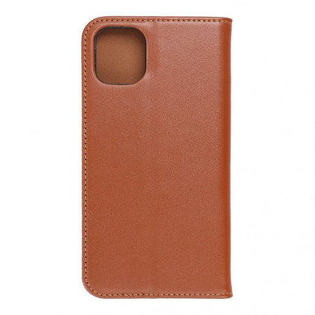 Peněženkové pouzdro Leather case SMART PRO na Apple iPhone 11 Elegantní  Hnědý