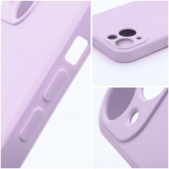 Kryt Silicone Mag Cover na Apple iPhone 15 MagSAFE  Růžový 