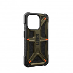 Kryt Urban Armor Gear Monarch Pro na Apple iPhone 15 Pro MagSAFE  Kevlar element green 