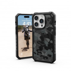 Kryt Urban Armor Gear Pathfinder na Apple iPhone 15 Pro Prémiové pouzdro  MagSAFE  Noční kamufláž