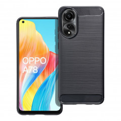 Kryt Carbon na Oppo A78 4G Elegantní  Černý