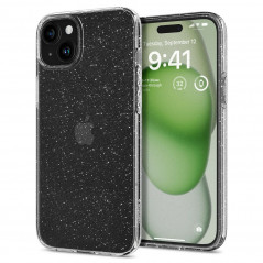 Kryt Spigen Liquid Crystal na Apple iPhone 15 Plus Křišťálově čistý  Třpytivý krystal 