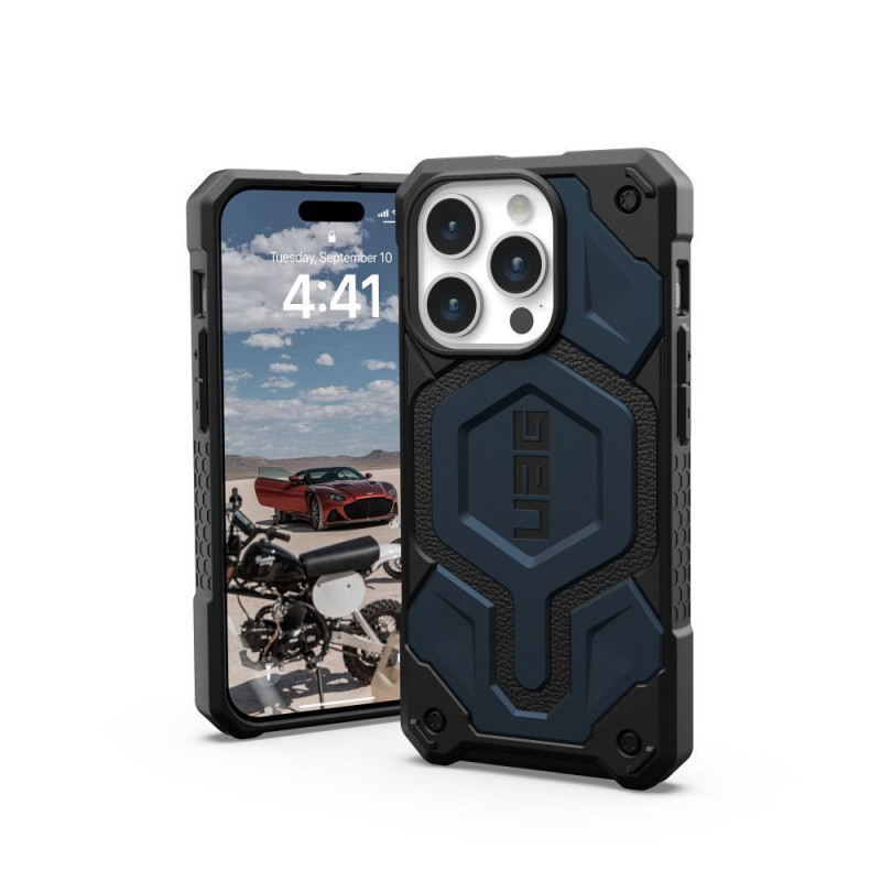 Kryt Urban Armor Gear Monarch Pro na Apple iPhone 15 Pro MagSAFE  Kevlarově černý 