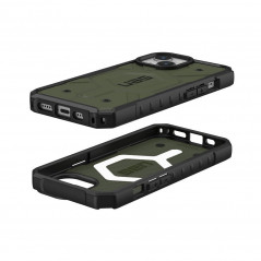 Kryt Urban Armor Gear Pathfinder na Apple iPhone 15 Prémiové pouzdro  MagSAFE  Olivový 