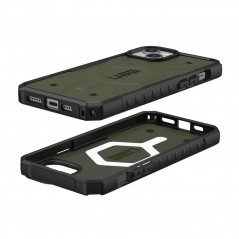 Kryt Urban Armor Gear Pathfinder na Apple iPhone 15 Plus Prémiové pouzdro  MagSAFE  Olivový 