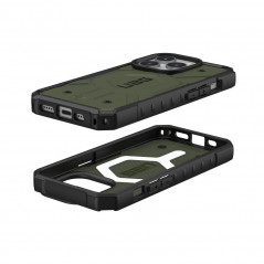 Kryt Urban Armor Gear Pathfinder na Apple iPhone 15 Pro Prémiové pouzdro  MagSAFE  Olivový