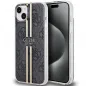 Kryt Guess 4G Gold Stripe na Apple iPhone 15 Plus Elegantní  Černý 