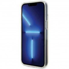 Kryt Guess IML Faceted Mirror na Apple iPhone 12 Elegantní  Duhové disco 