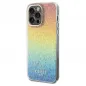 Kryt Guess IML Faceted Mirror na Apple iPhone 13 Pro Elegantní  Duhové disco 