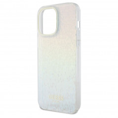 Kryt Guess IML Faceted Mirror na Apple iPhone 13 Pro Elegantní  Duhové disco 