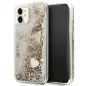 Kryt Guess Liquide Glitter Charms na Apple iPhone 11 Elegantní  Zlatý 