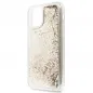 Kryt Guess Liquide Glitter Charms na Apple iPhone 11 Elegantní  Zlatý 