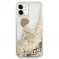 Kryt Guess Liquide Glitter Charms na Apple iPhone 11 Elegantní  Zlatý 