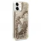 Kryt Guess Liquide Glitter Charms na Apple iPhone 11 Elegantní  Zlatý 