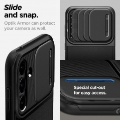 Kryt Spigen Optik Armor na Samsung Galaxy S23 FE Černý 