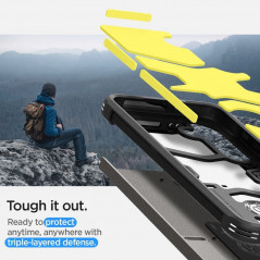 Kryt Spigen Tough Armor na Samsung Galaxy S24 PLUS Tmavě modře šedý 