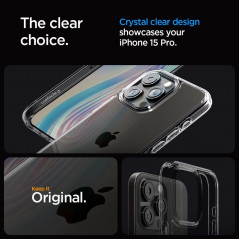 Kryt Spigen Ultra Hybrid na Apple iPhone 15 Pro Křišťálově čistý  Vesmírný krystal 