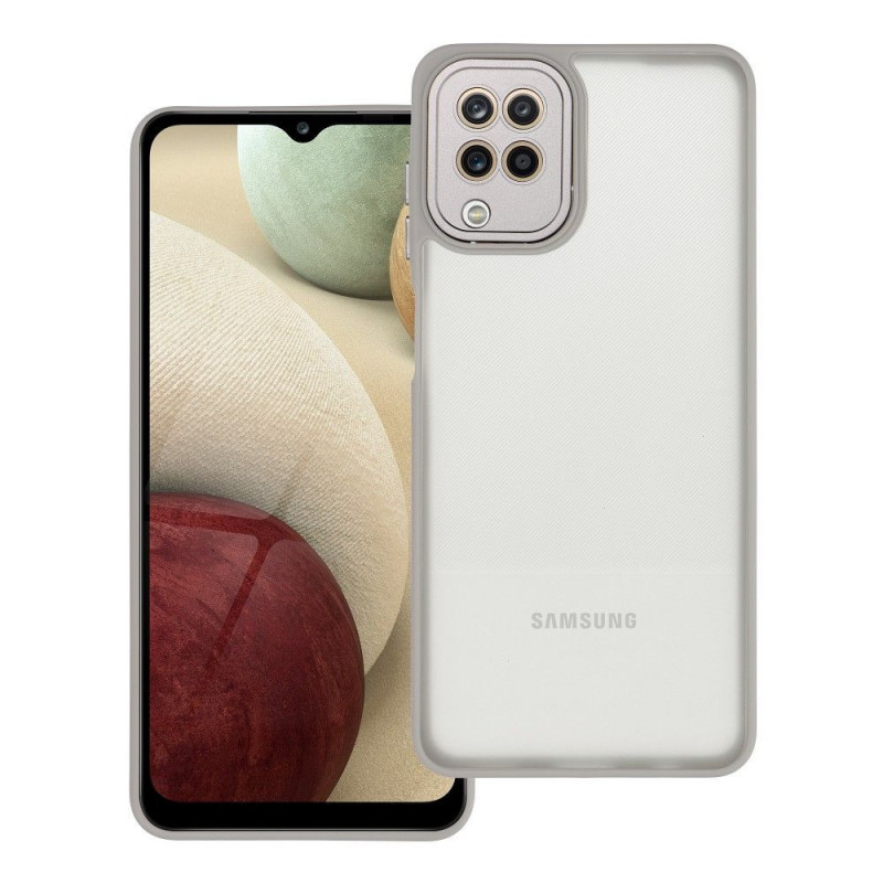 Kryt VARIETE na Samsung Galaxy A12 Elegantní  Ocelový 