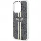 Kryt Guess 4G Gold Stripe na Apple iPhone 15 Pro Max Elegantní  Černý 