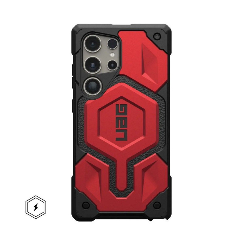 Kryt Urban Armor Gear Monarch Pro na Samsung Galaxy S24 ULTRA MagSAFE  Magnet crimson 