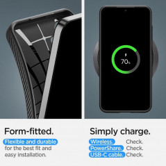 Kryt Spigen  Liquid Air na Samsung Galaxy S24 PLUS Matná černá 