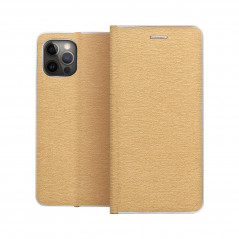 Peněženkové pouzdro LUNA Book Gold na XIAOMI Redmi Note 13 Pro Plus 5G Elegantní  Zlatý 