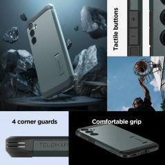 Kryt Spigen Tough Armor na Samsung Galaxy A35 Temně zelená 