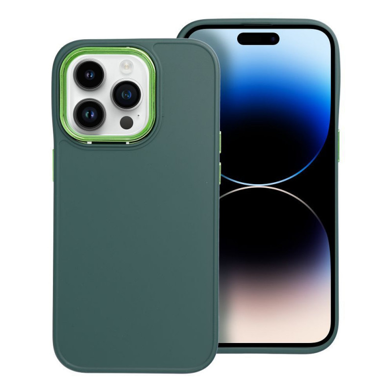 Kryt FRAME na Apple iPhone 14 Pro Elegantní  Zelený 