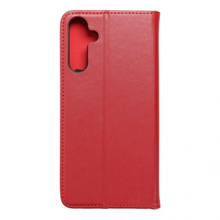 Peněženkové pouzdro Leather case SMART PRO na Samsung Galaxy A15 LTE Elegantní  Vinově červený 