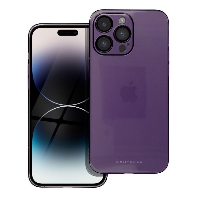 Kryt Roar Pure Simple Fit  na Apple iPhone 14 Pro Max Fialový (Purple) 