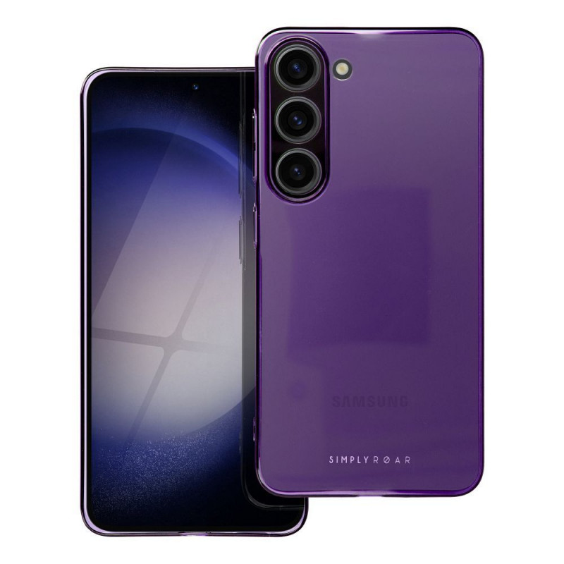 Kryt Roar Pure Simple Fit  na Samsung Galaxy S23 5G Fialový (Purple) 