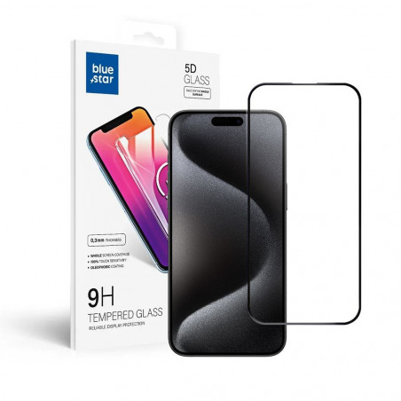 Tvrzené sklo  Blue Star 9H na Apple iPhone 15 Pro Max Průhledný