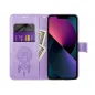 Peněženkové pouzdro MEZZO Book na XIAOMI Redmi 12 Lapač snů  Fialový (Purple) 