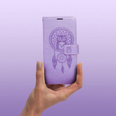 Peněženkové pouzdro MEZZO Book na XIAOMI Redmi 12 Lapač snů  Fialový (Purple) 