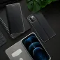 Peněženkové pouzdro LUNA Book Carbon na Samsung Galaxy A34 Uhlíkové vlákno, Elegantní  Černý 