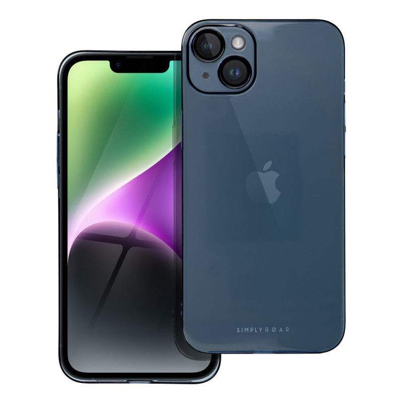 Kryt Roar Pure Simple Fit  na Apple iPhone 14 Plus Tmavší modrý 