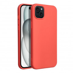 Kryt Silicone na Apple iPhone 15 Plus Elegantní  Broskvový