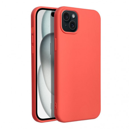 Kryt Silicone na Apple iPhone 15 Plus Elegantní  Broskvový