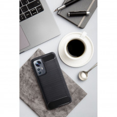 Kryt Carbon na XIAOMI Redmi Note 9 Elegantní  Černý 