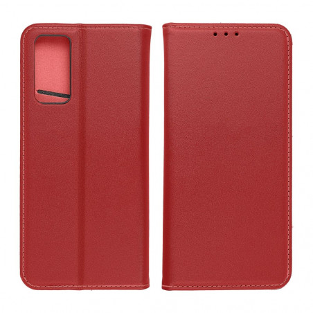 Peněženkové pouzdro Leather case SMART PRO na Samsung Galaxy S24 ULTRA Elegantní  Vinově červený