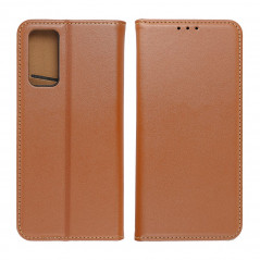 Peněženkové pouzdro Leather case SMART PRO na Samsung Galaxy S24 Elegantní  Hnědý 